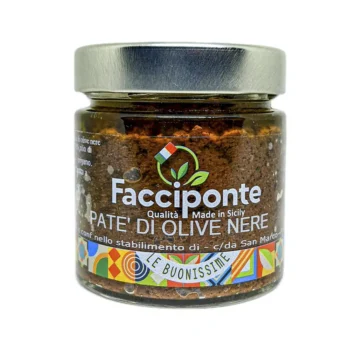 Pate’ di olive nere 180gr